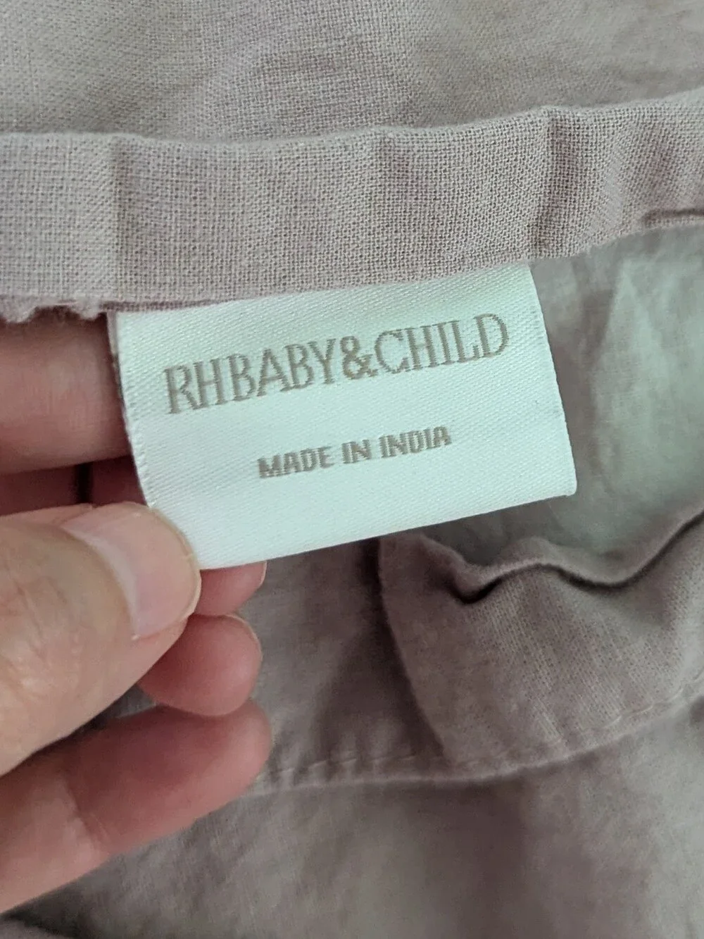RH Baby & Child Flower Applique Pleated Pillow Shams Blush Pink Set of 2 Toddler